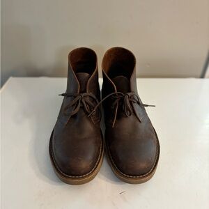 Men's  Clarks Size  13 Brown Leather Chukka Boots